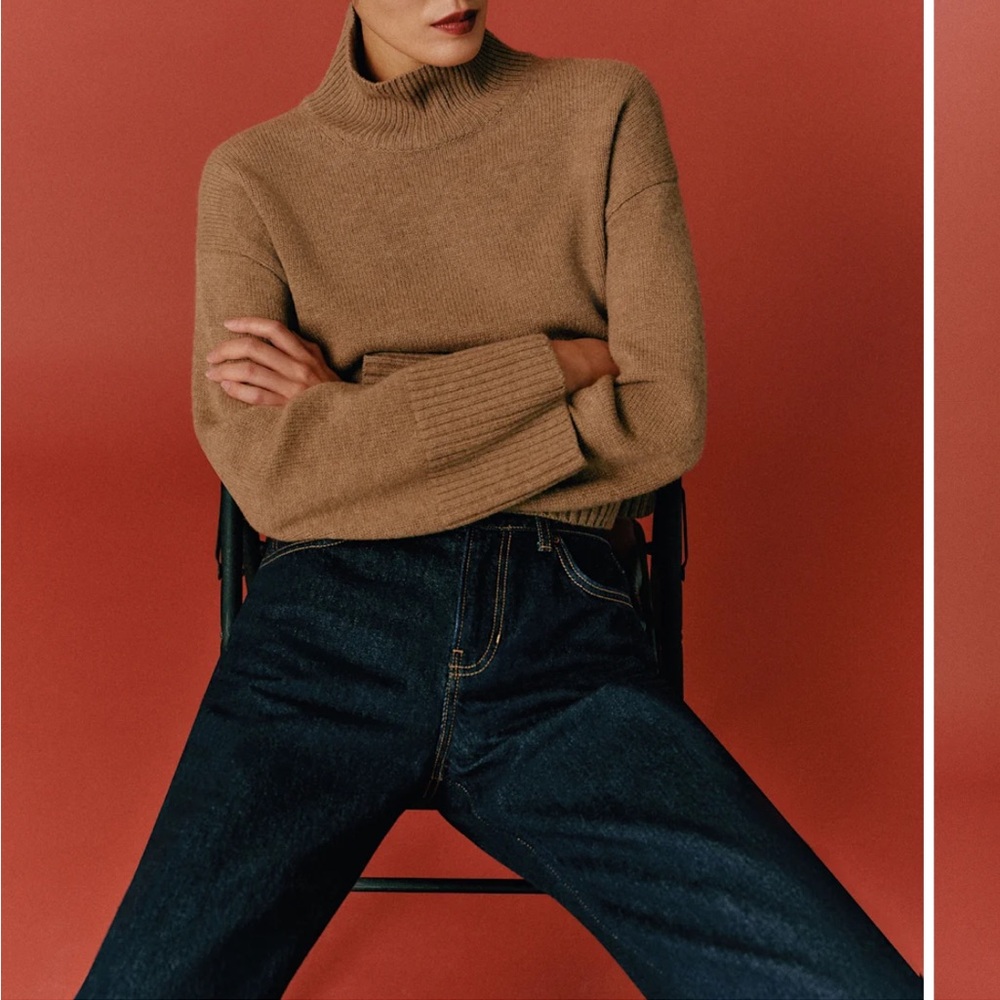 Reformation Cashmere Turtleneck Sweater